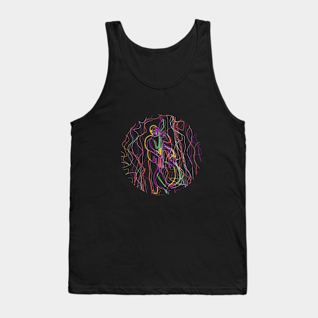 Abstract Colorful Bass Musician Tank Top by jazzworldquest